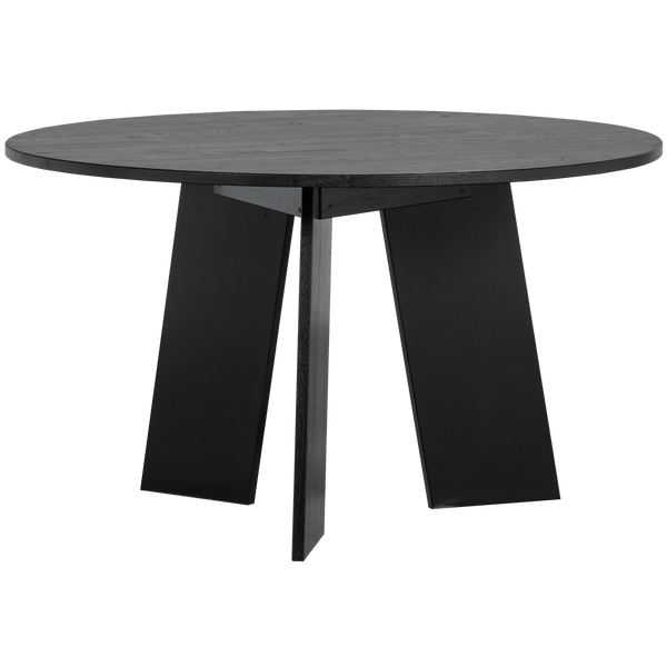 FRIES EETTAFEL O129 CM EIKEN BLACKNIGHT [fsc]