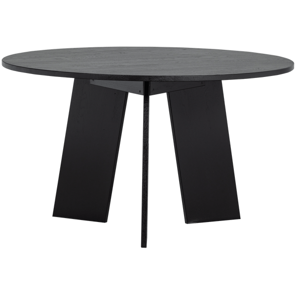 FRIES EETTAFEL O129 CM EIKEN BLACKNIGHT [fsc]
