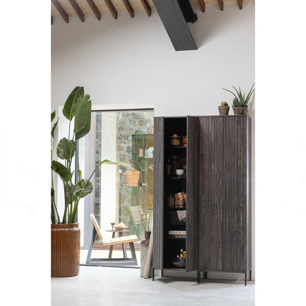 NEW GRAVURE HOGE KAST MET LADE ESSEN FINEER ESPRESSO [fsc]
