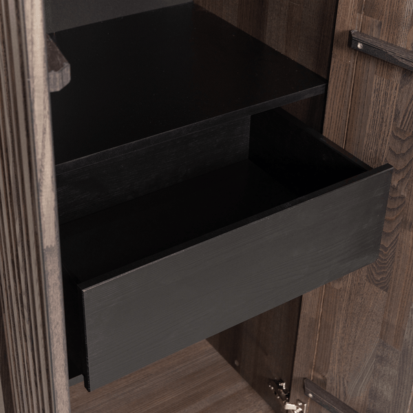 NEW GRAVURE HOGE KAST MET LADE ESSEN FINEER ESPRESSO [fsc]