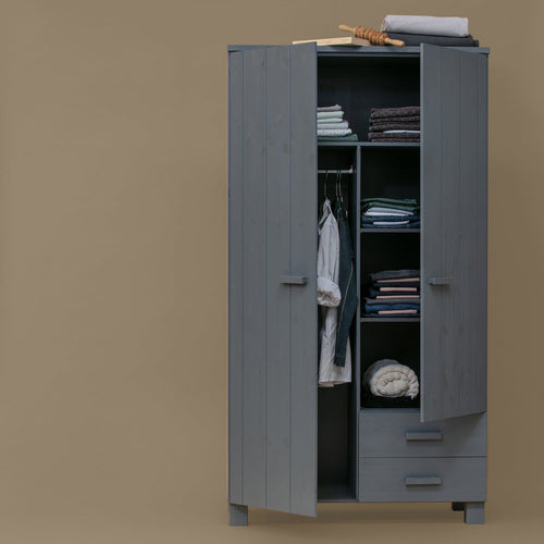 DENNIS KAST MET LADEN GRENEN STEEL GREY [fsc]