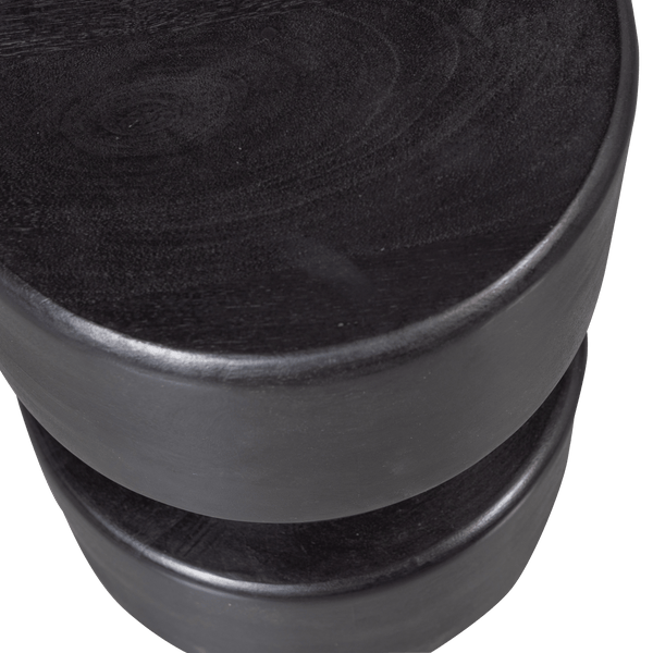 TUVE BIJZETTAFEL HOUT BRUIN/ZWART