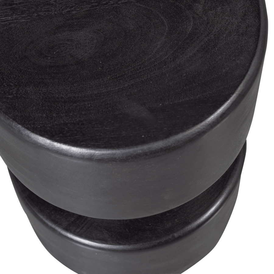 TUVE BIJZETTAFEL HOUT BRUIN/ZWART