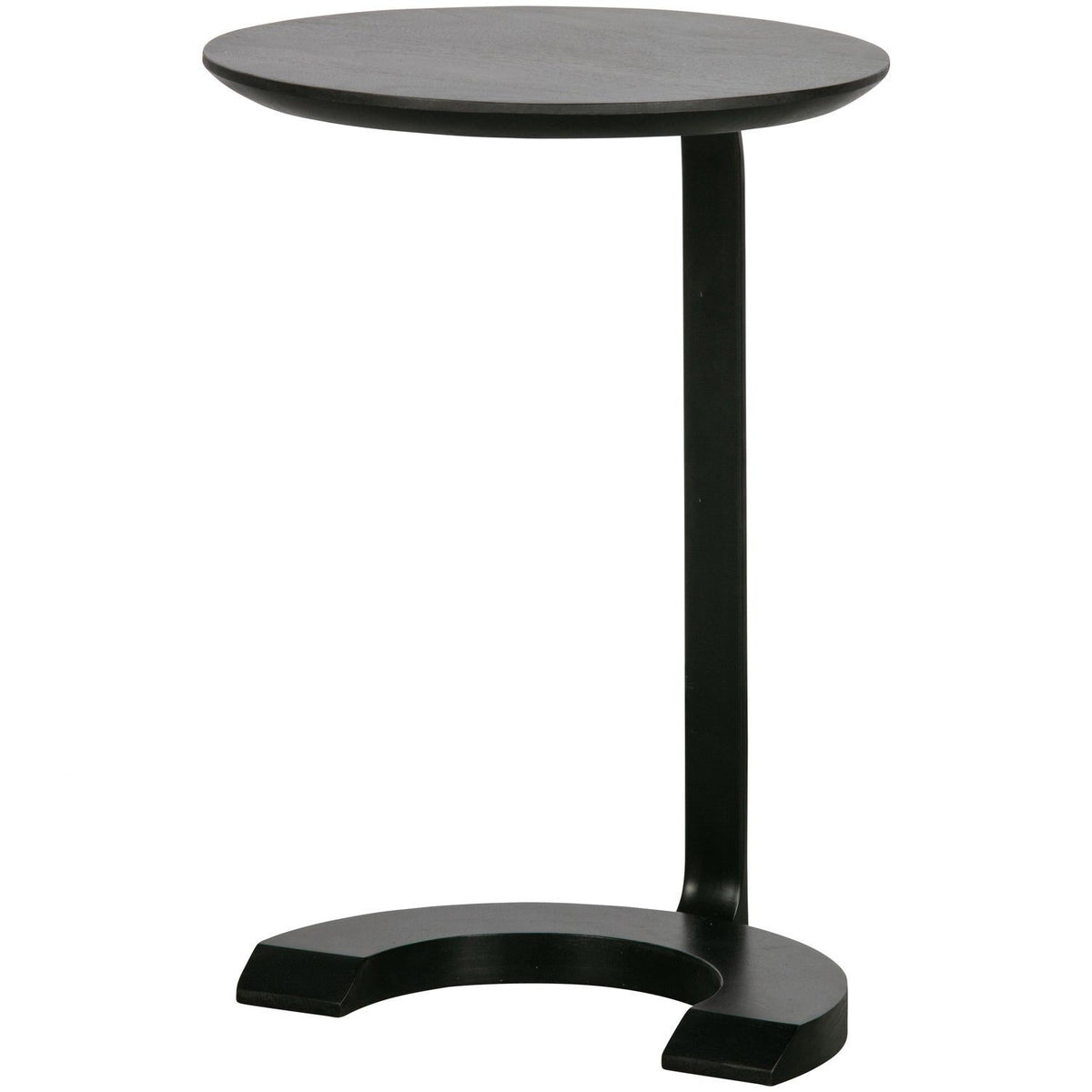FLOOR BIJZETTAFEL HOUT/METAAL ZWART (set of 2)