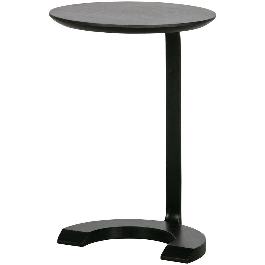 FLOOR BIJZETTAFEL HOUT/METAAL ZWART (set of 2)