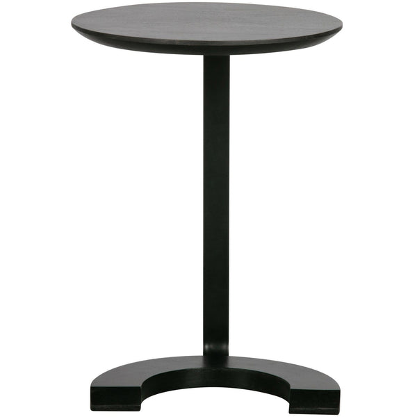 FLOOR BIJZETTAFEL HOUT/METAAL ZWART (set of 2)
