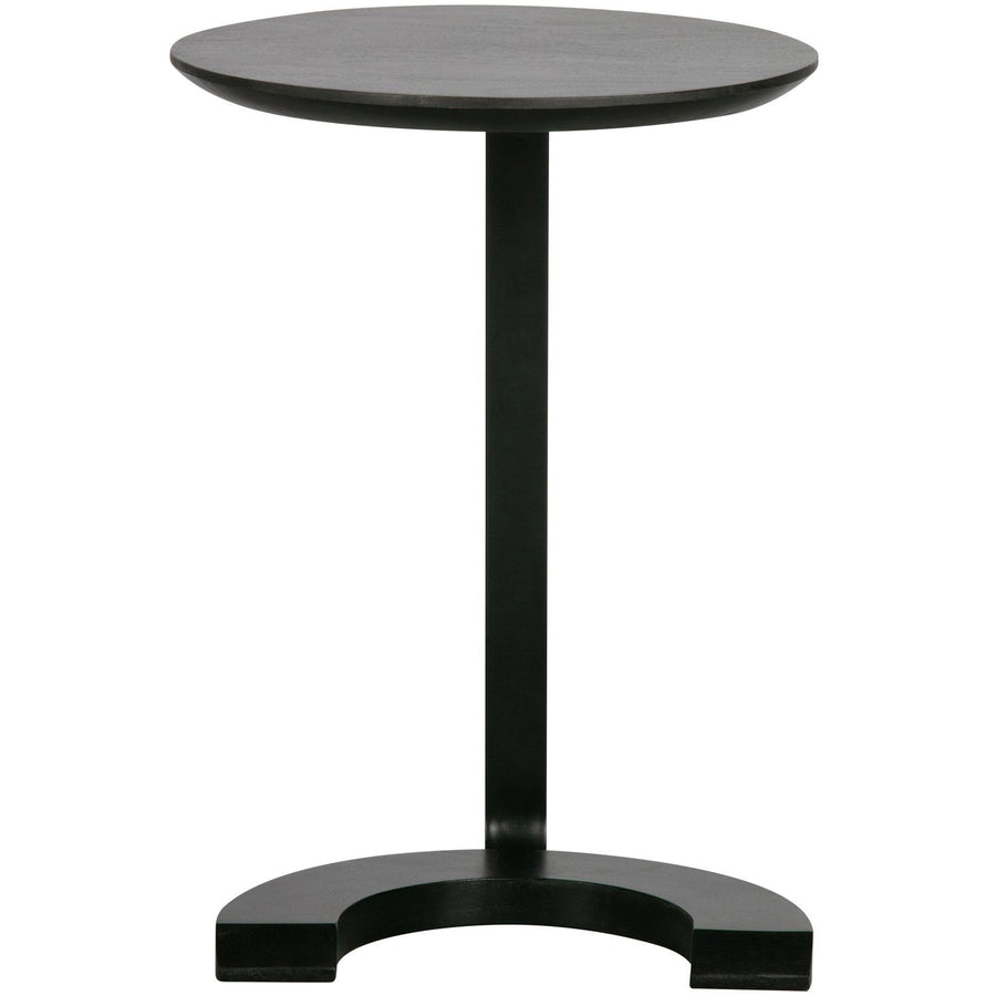 FLOOR BIJZETTAFEL HOUT/METAAL ZWART (set of 2)