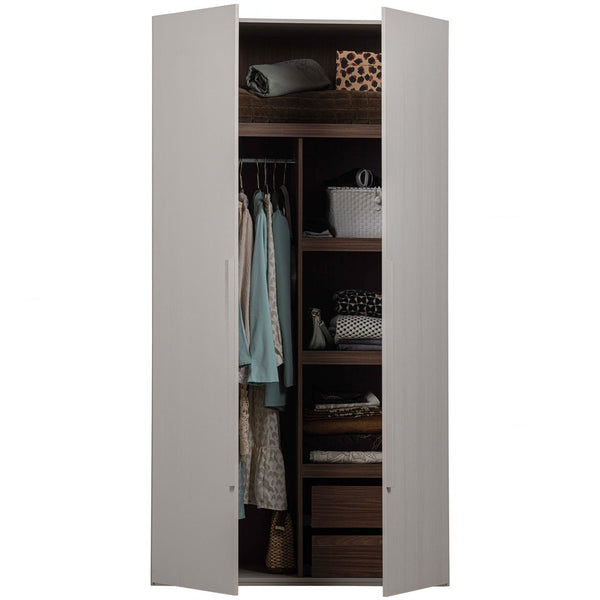 RENS 2-DEURS HANG/LEGKAST GREEP LANG NOTEN/PEBBLE GREY [fsc]