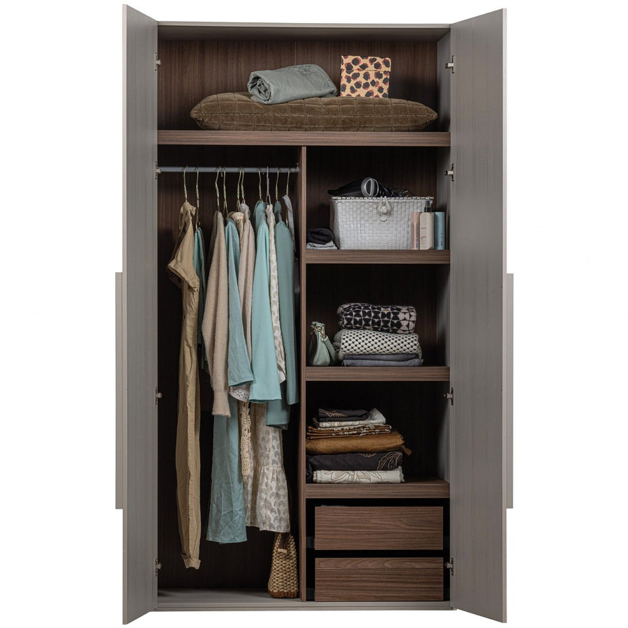 RENS 2-DEURS HANG/LEGKAST GREEP LANG NOTEN/PEBBLE GREY [fsc]