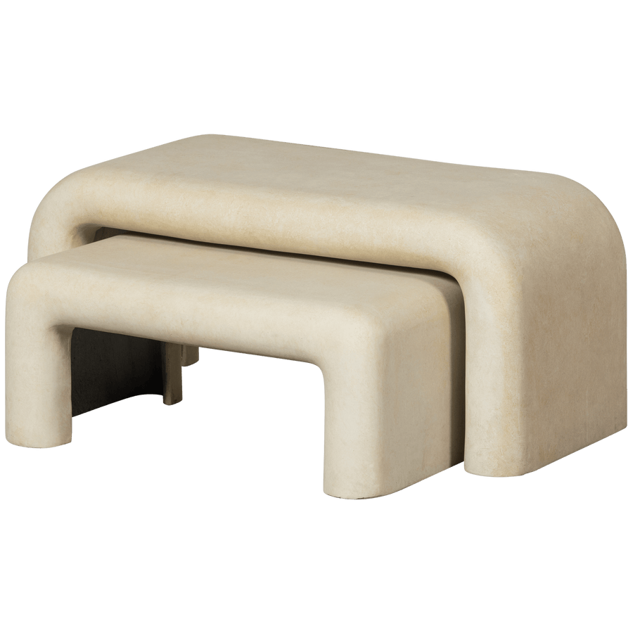 STANI SALONTAFELS BETONLOOK NATUREL - SET VAN 2
