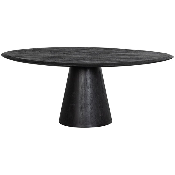 POSTURE SALONTAFEL MANGOHOUT ZWART O120 CM