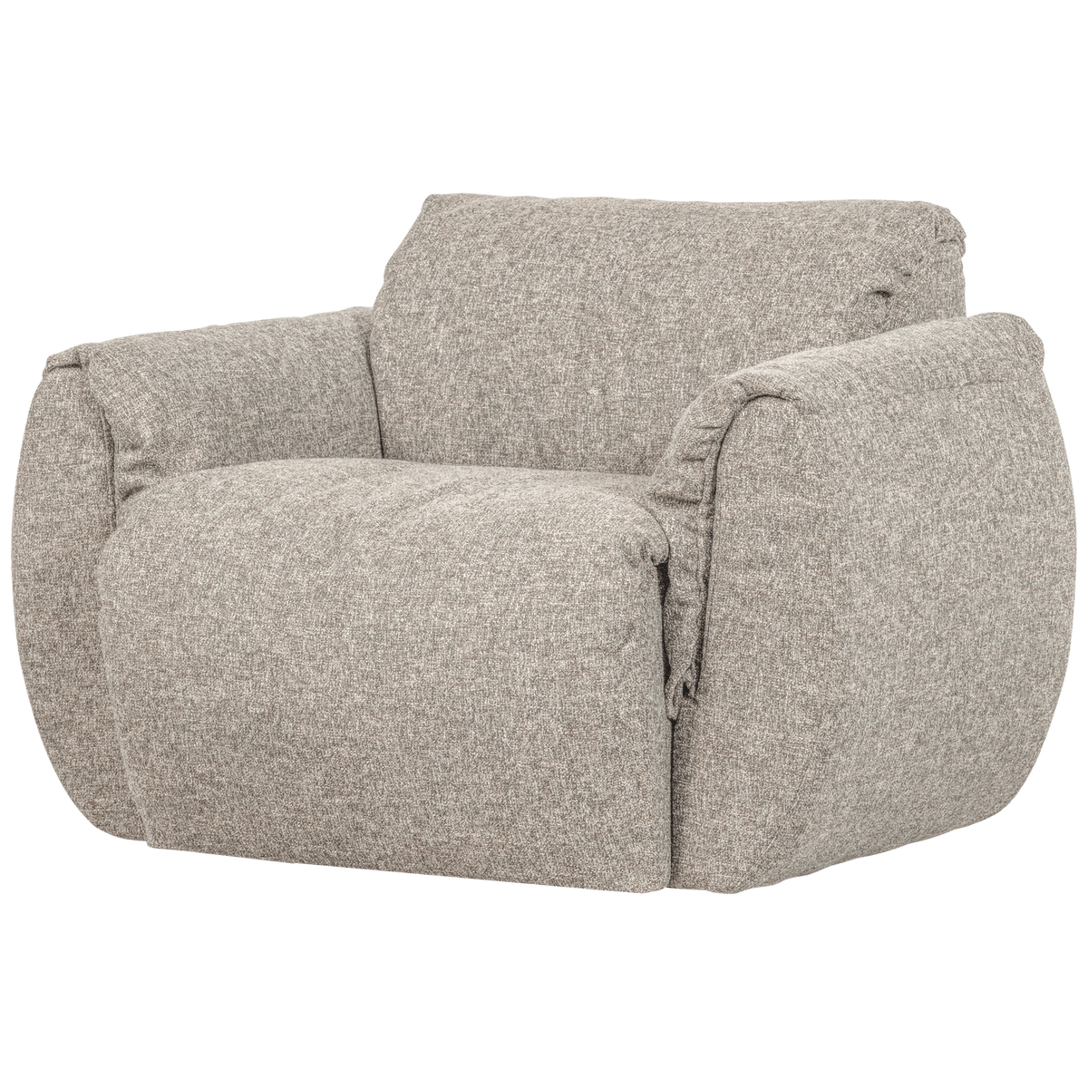 BAGGY DRAAIFAUTEUIL GEWEVEN STOF NATUREL MELANGE