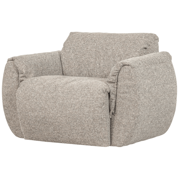 BAGGY DRAAIFAUTEUIL GEWEVEN STOF NATUREL MELANGE