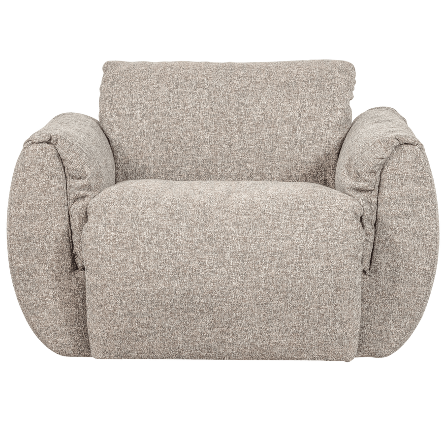 BAGGY DRAAIFAUTEUIL GEWEVEN STOF NATUREL MELANGE