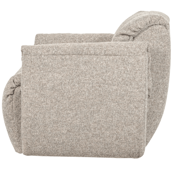 BAGGY DRAAIFAUTEUIL GEWEVEN STOF NATUREL MELANGE