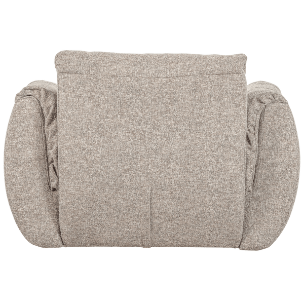 BAGGY DRAAIFAUTEUIL GEWEVEN STOF NATUREL MELANGE
