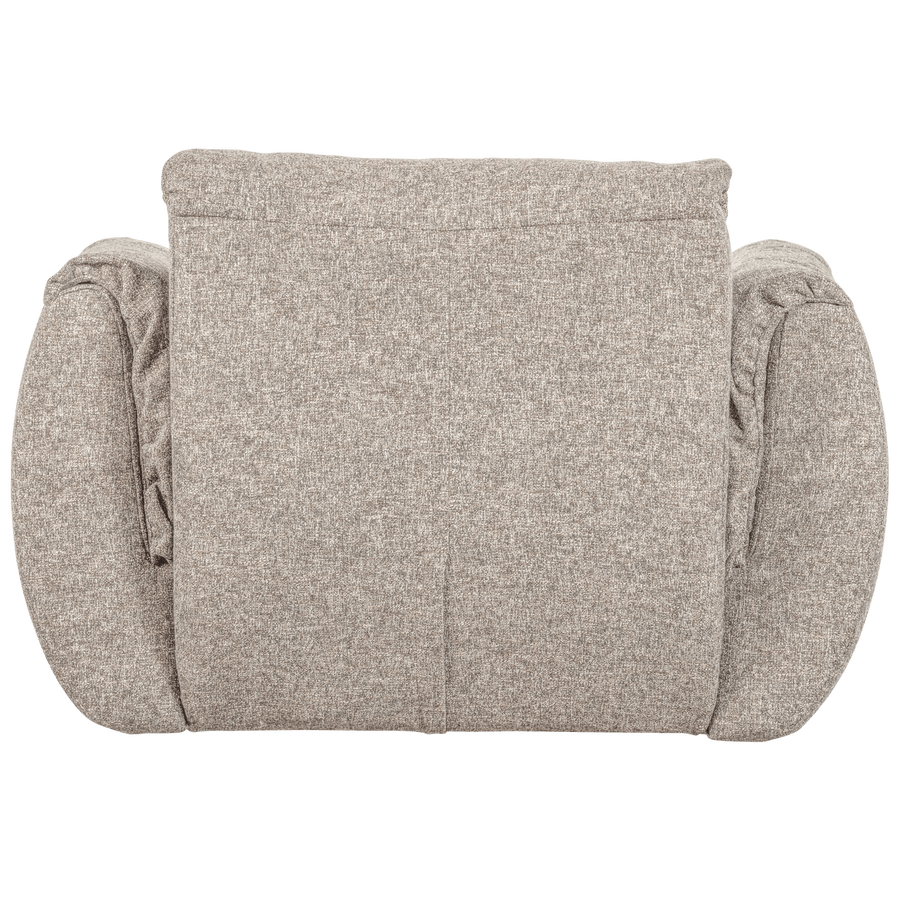 BAGGY DRAAIFAUTEUIL GEWEVEN STOF NATUREL MELANGE