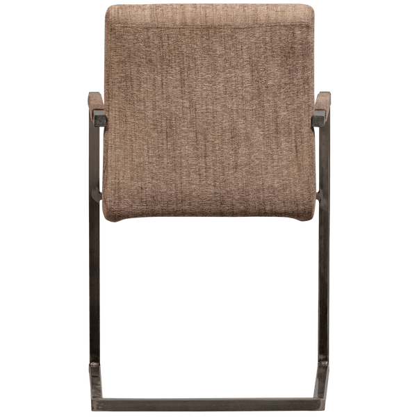 BAS EETKAMERSTOEL GEWEVEN STOF BRUIN MELANGE (set of 2)