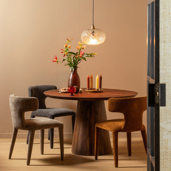 PERMIT EETKAMERSTOEL ESPRESSO (set of 2)