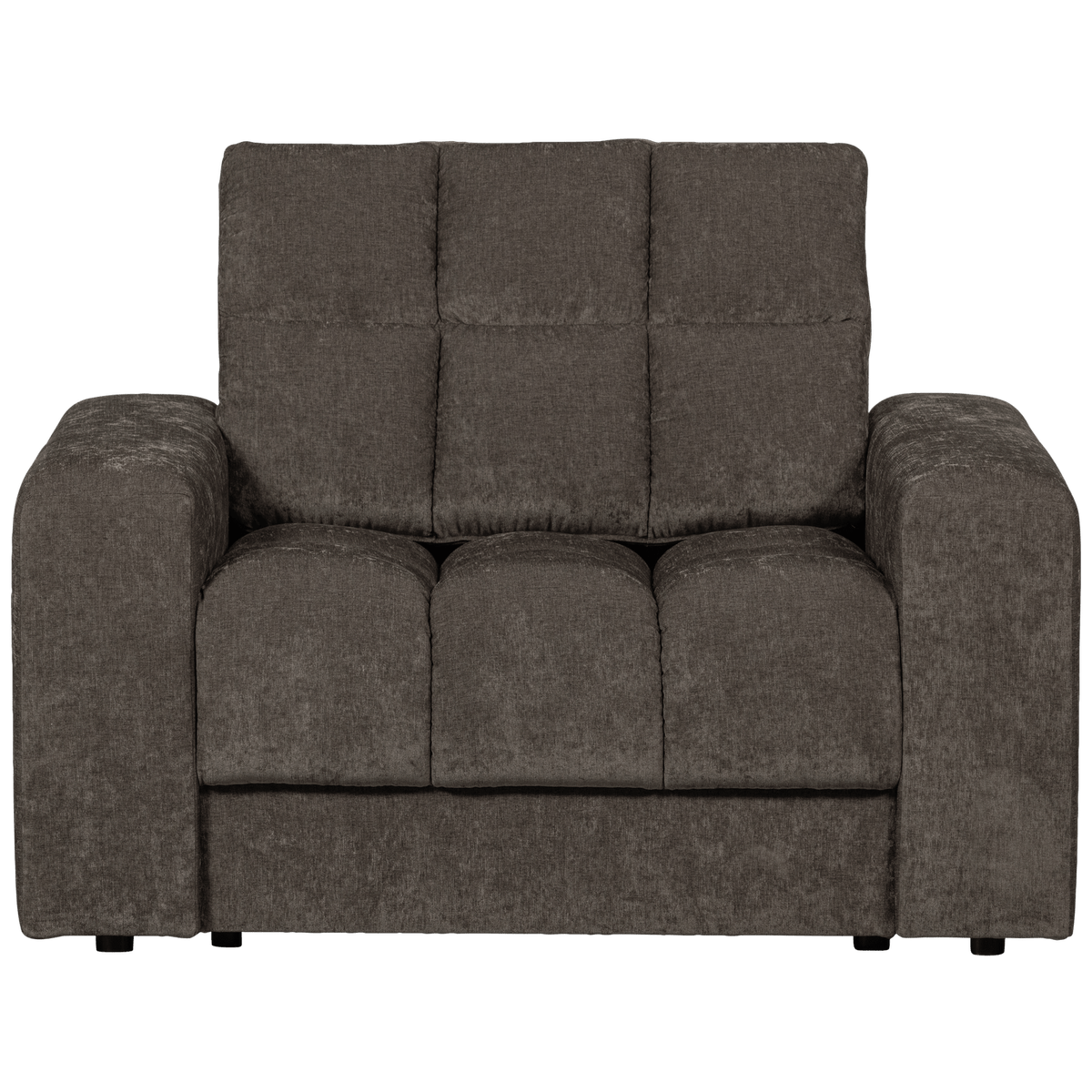SECOND DATE FAUTEUIL VELVET WARMGRIJS