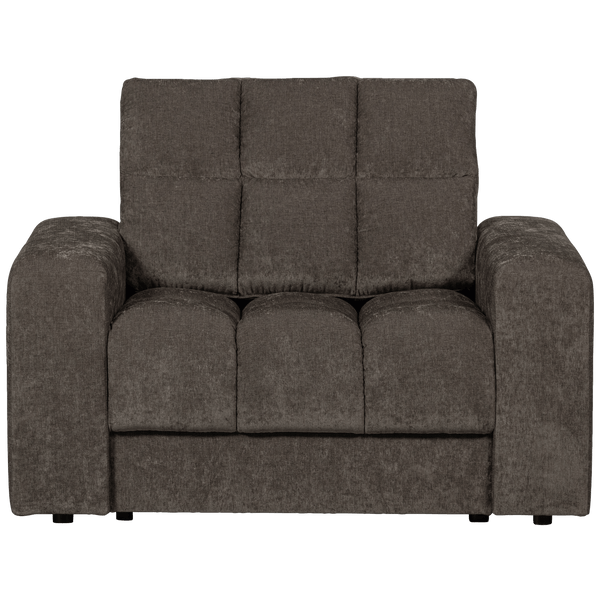 SECOND DATE FAUTEUIL VELVET WARMGRIJS