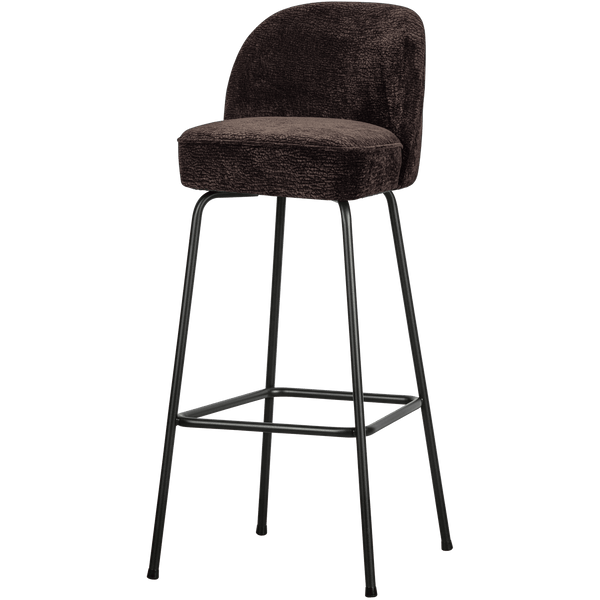 VOGUE BARSTOEL 80 CM 3D CHENILLE DONKERBRUIN