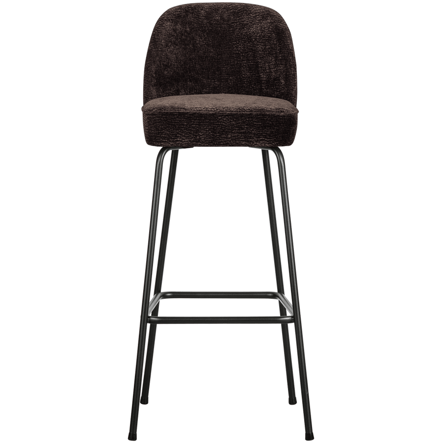 VOGUE BARSTOEL 80 CM 3D CHENILLE DONKERBRUIN