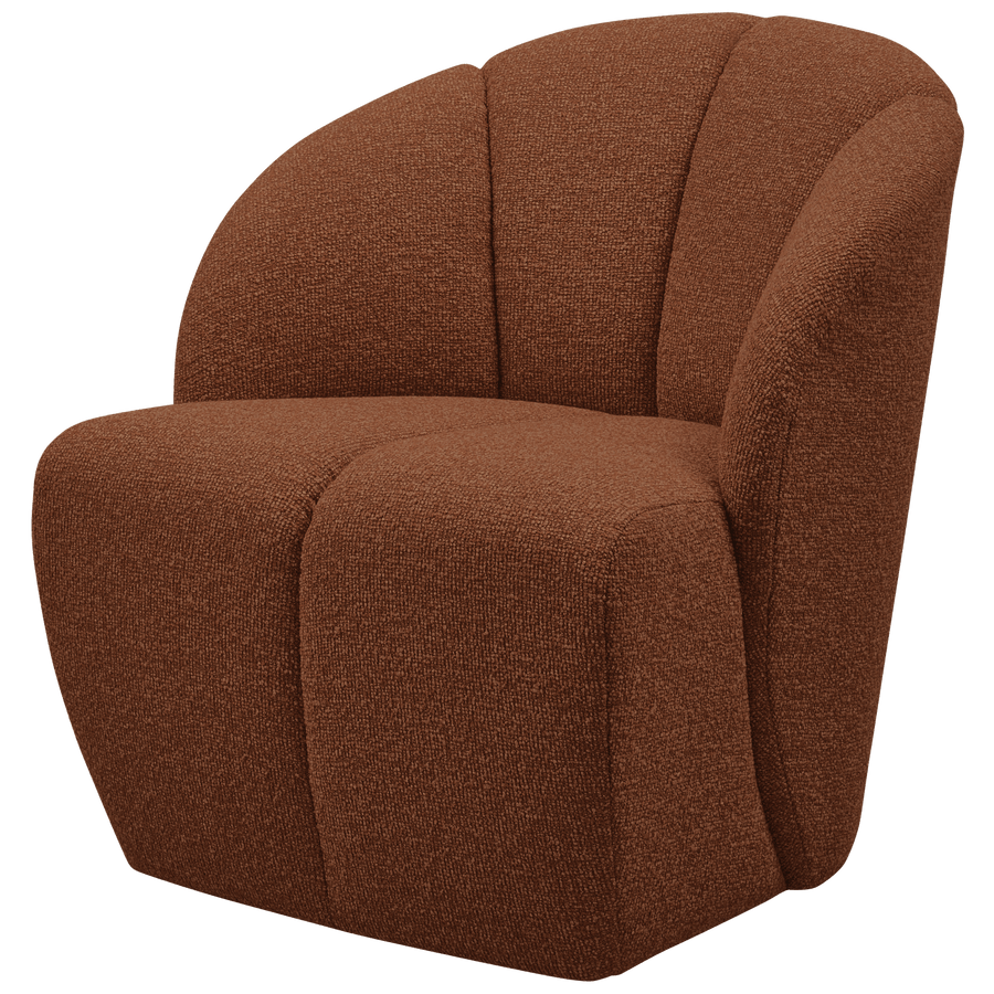 MOJO DRAAIFAUTEUIL BOUCLE ROESTBRUIN MELANGE