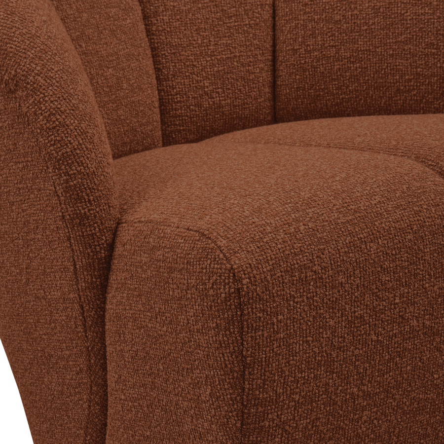 MOJO DRAAIFAUTEUIL BOUCLE ROESTBRUIN MELANGE