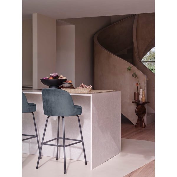 VOGUE BARSTOEL 80 CM VELVET BLAUW