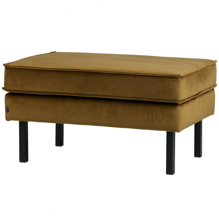 RODEO HOCKER OP POTEN VELVET HONINGGEEL