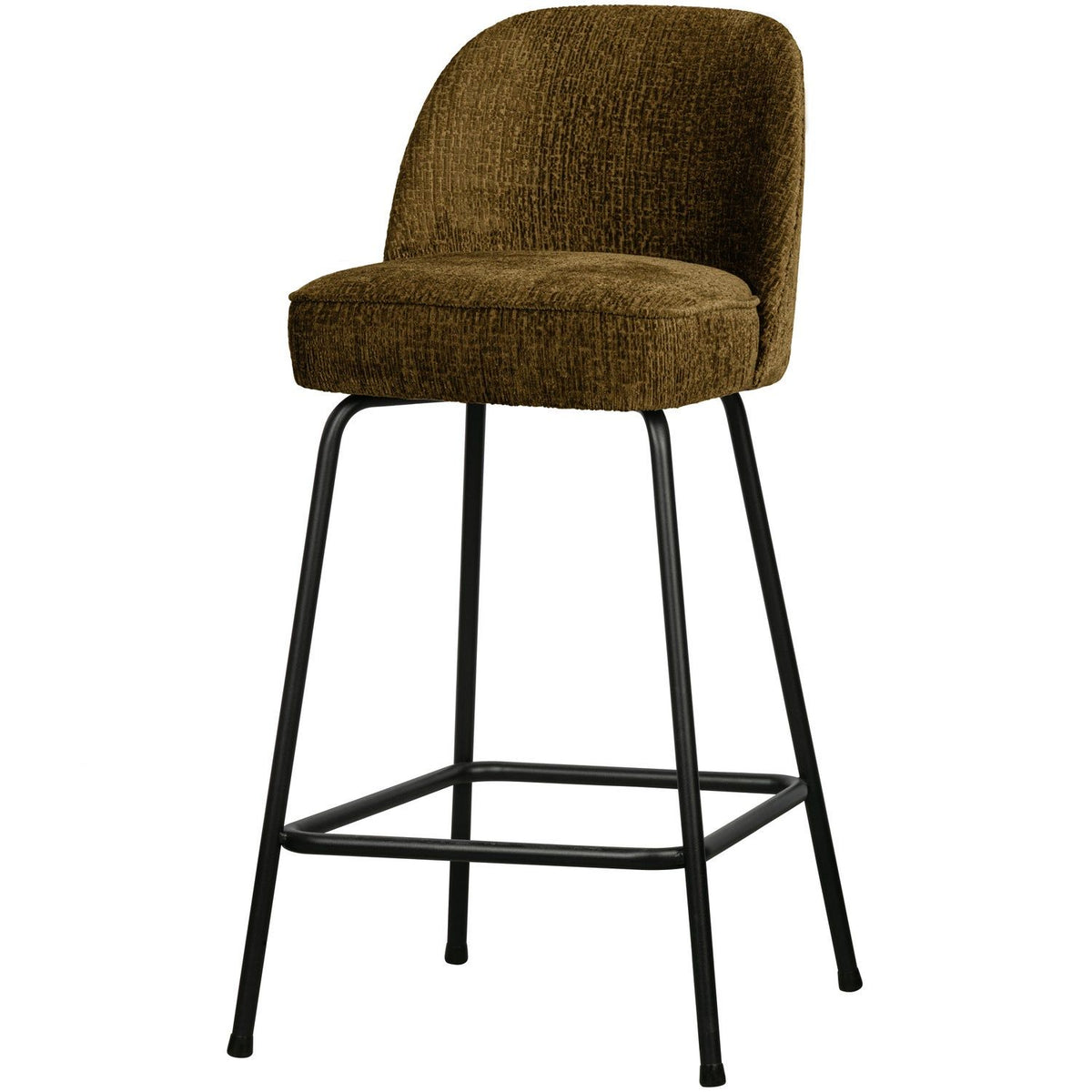 VOGUE BARSTOEL 65 CM STRUCTURE VELVET BRASS