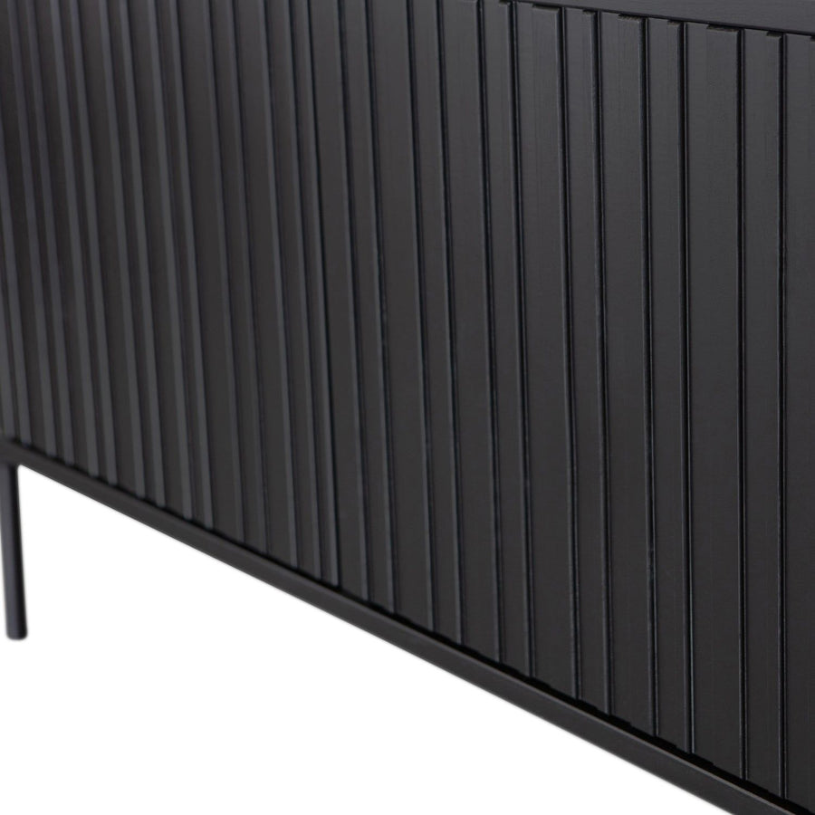 NEW GRAVURE TV MEUBEL 150 CM GRENEN ZWART [fsc]