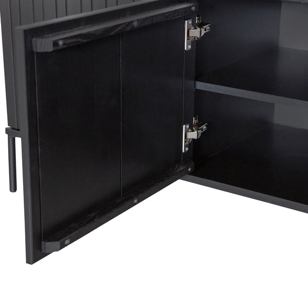 NEW GRAVURE TV MEUBEL 150 CM GRENEN ZWART [fsc]