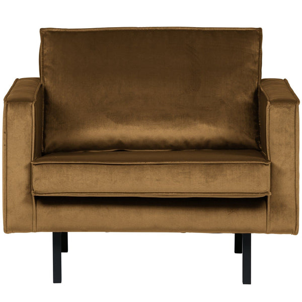 RODEO FAUTEUIL VELVET HONINGGEEL