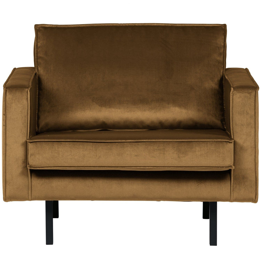 RODEO FAUTEUIL VELVET HONINGGEEL