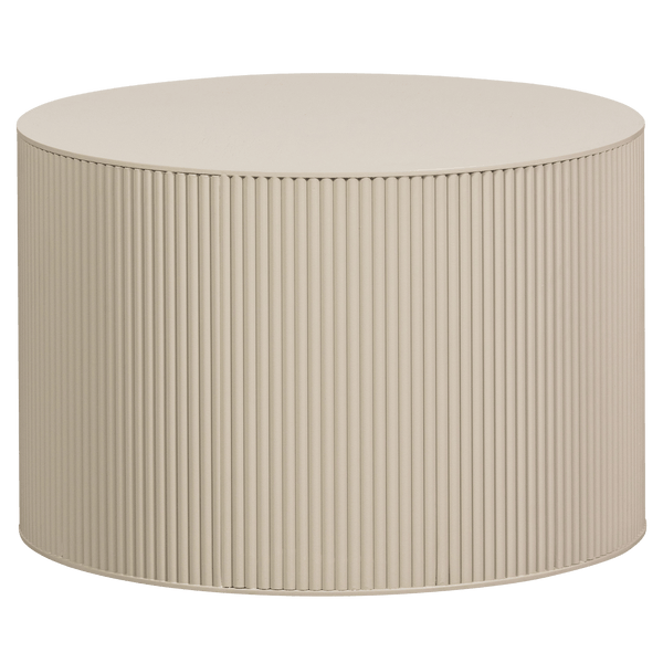 SANNE BIJZETTAFEL ROND MDF ANTIEK BEIGE