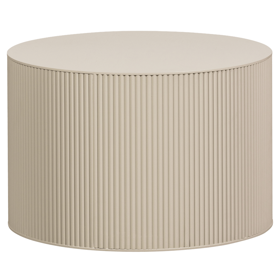 SANNE BIJZETTAFEL ROND MDF ANTIEK BEIGE