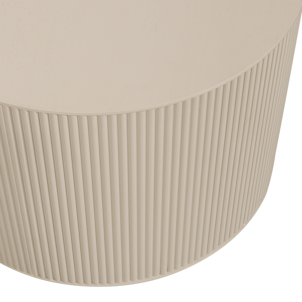 SANNE BIJZETTAFEL ROND MDF ANTIEK BEIGE
