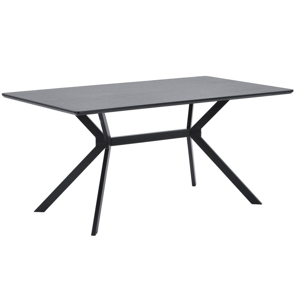 BRUNO EETTAFEL RECHTHOEK MDF ZWART 160X90 CM