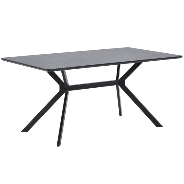 BRUNO EETTAFEL RECHTHOEK MDF ZWART 160X90 CM