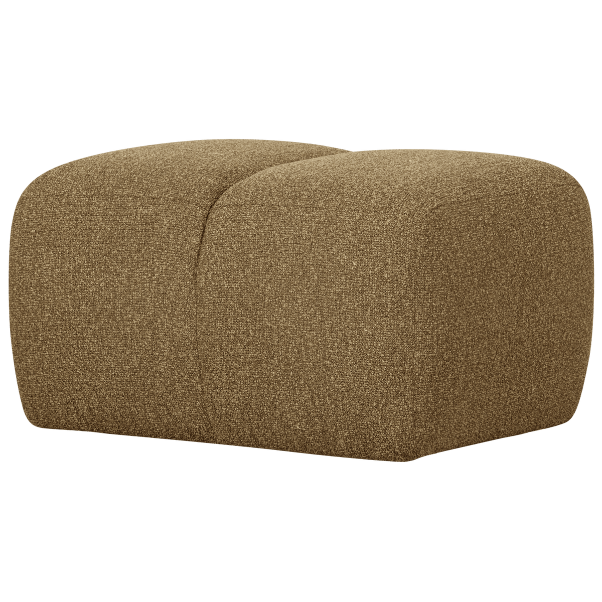 MOJO POEF BOUCLE GEEL/BRUIN MELANGE