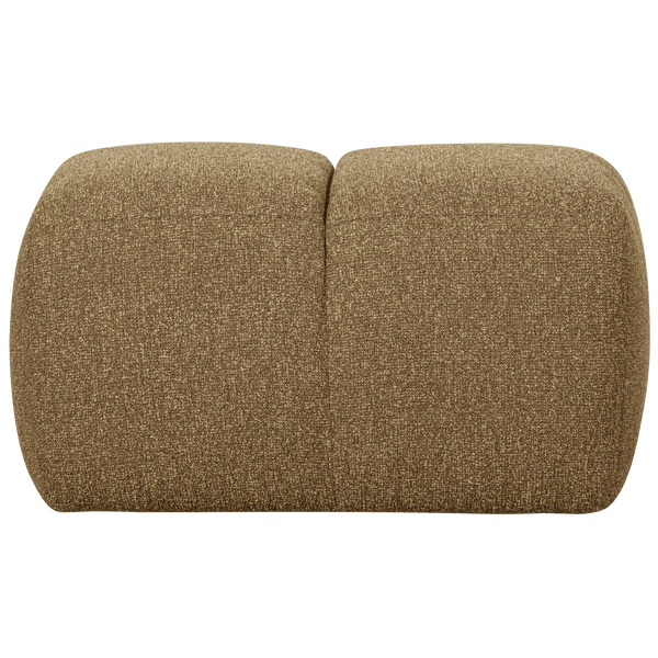 MOJO POEF BOUCLE GEEL/BRUIN MELANGE