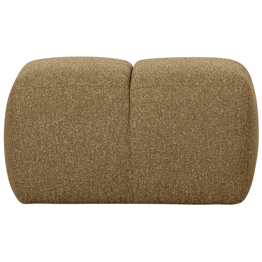 MOJO POEF BOUCLE GEEL/BRUIN MELANGE
