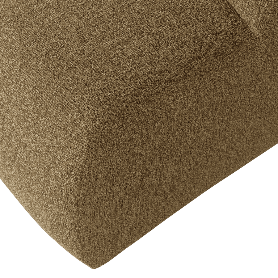 MOJO POEF BOUCLE GEEL/BRUIN MELANGE