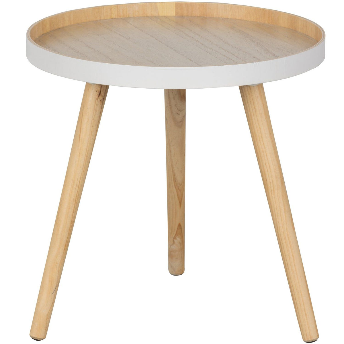 SASHA BIJZETTAFEL O41 CM HOUT NATUREL (set of 4)