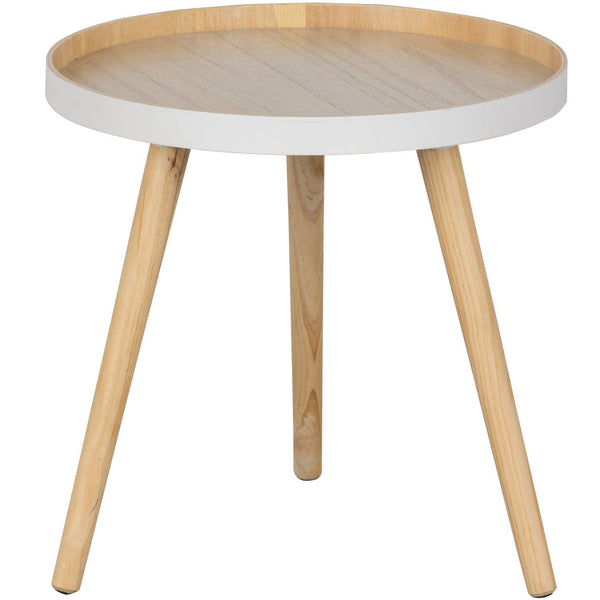 SASHA BIJZETTAFEL O41 CM HOUT NATUREL (set of 4)