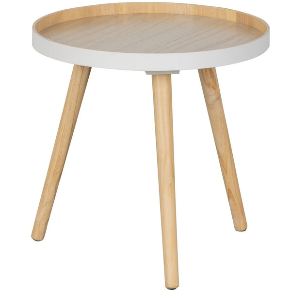SASHA BIJZETTAFEL O41 CM HOUT NATUREL (set of 4)