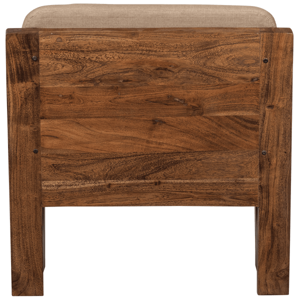 OPULENT FAUTEUIL BOUCLE/HOUT NATUREL