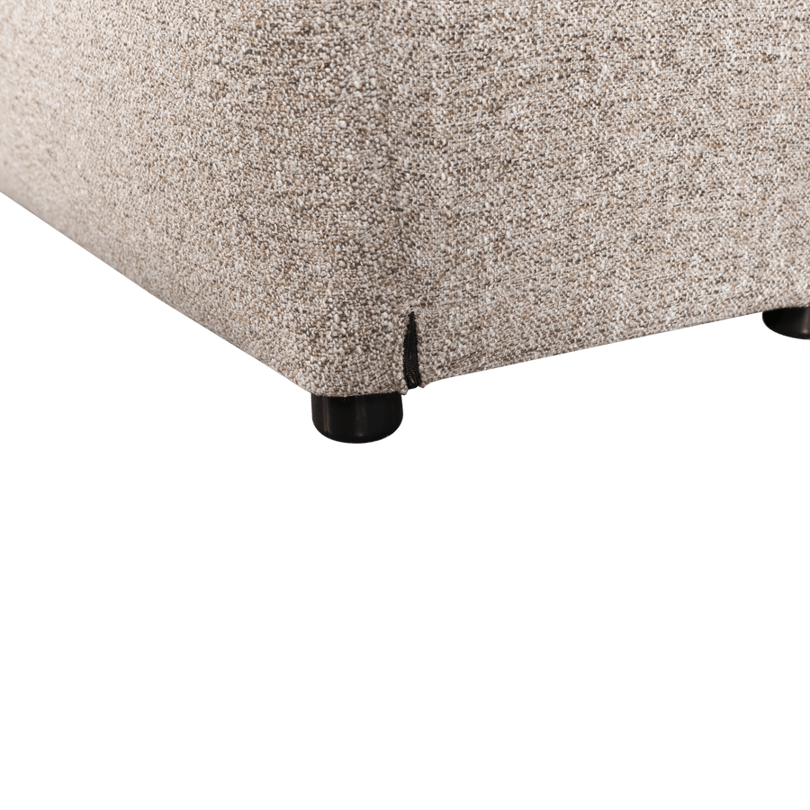 BAGGY HOCKER GEWEVEN STOF NATUREL MELANGE